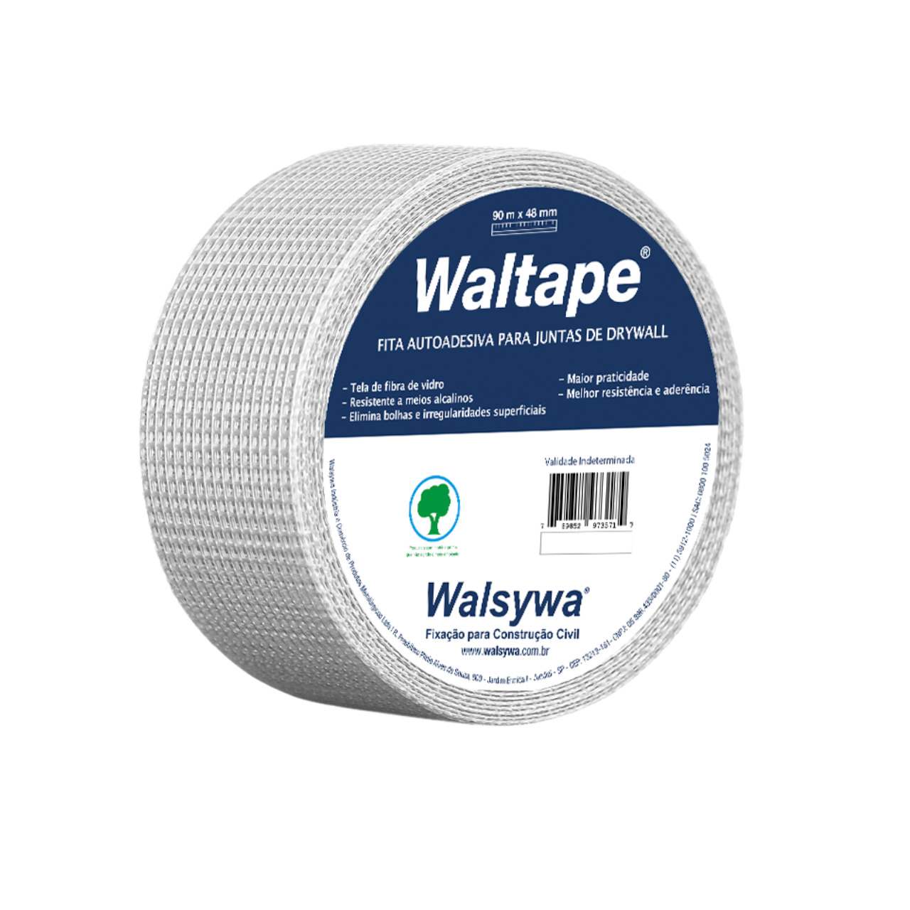 WALSYWA - FITA TELADA BRANCA 90CM